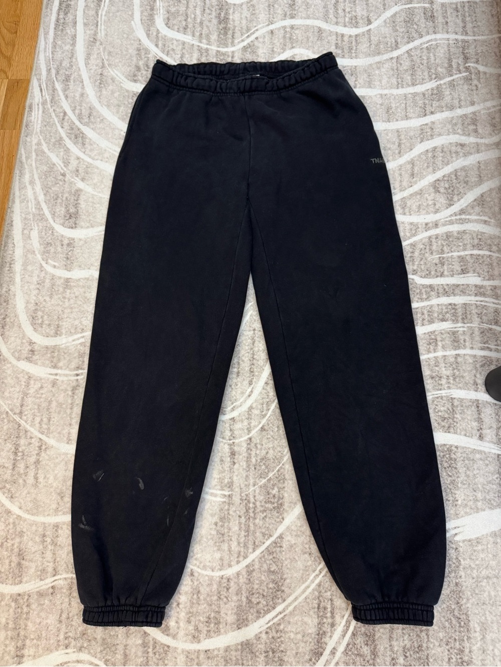 Women Black Elastic-Waist Joggers